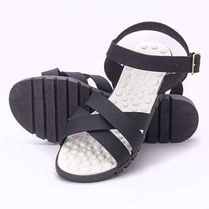 Imagem de Kit 2 Pares Sandália Feminina Ortopédica Massageadora + Rasteirinha Para Esporão Fascite Plantar