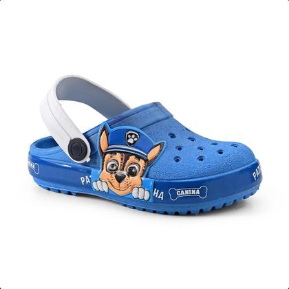 Imagem de Kit 2 Pares Sandália Papete Babuche Infantil Com Copo Patrulha Canina Masculino Novo