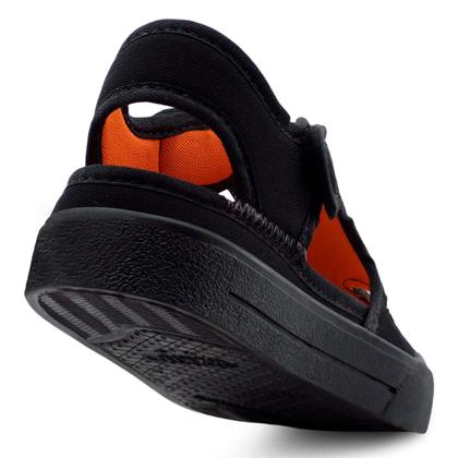 Imagem de Kit 2 Pares Sandália Papete Infantil Preta E Tênis Menino Casual Escolar Gatatuya