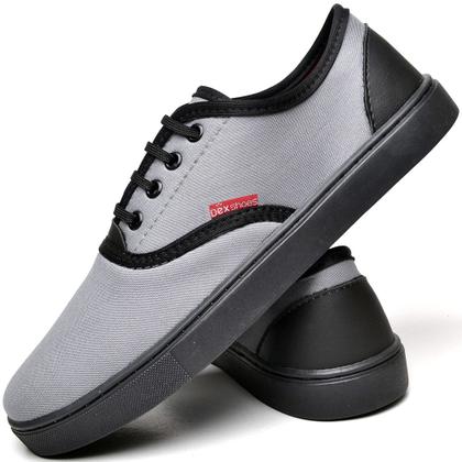 Imagem de Kit 2 Pares Sapatênis Basico Dex Shoes com Recortes e Cadarço Sola Costurada