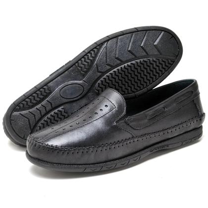 Imagem de Kit 2 Pares Sapatilha Masculina Mocassim Couro Legitimo