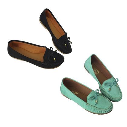 Imagem de KIT 2 Pares Sapatilha Mocassim Aloba Costurado à Mão Moda Pé 1