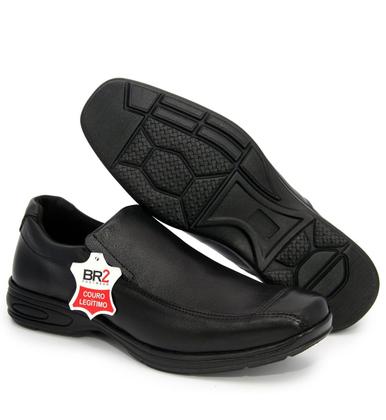 Imagem de Kit 2 Pares Sapato Social Masculino Casual Macio e Confortável Ajuste Elástico Envio Já