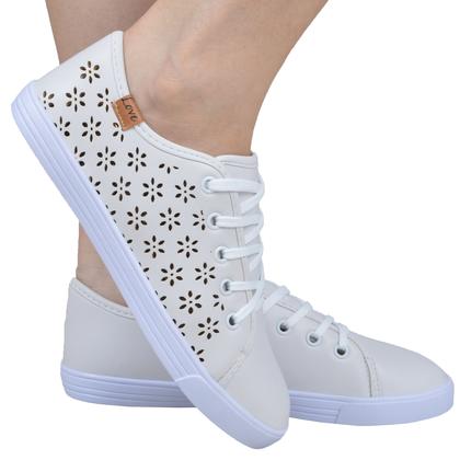 Imagem de Kit 2 Pares Tênis Feminino Casual Sapatilha Sapatenis Leve Confortável Leila Soares