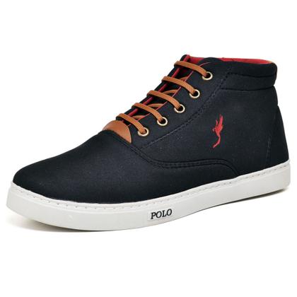 Imagem de Kit 2 pares Tênis Sapatenis masculino Polo Blu Lançamento Casual Cano Alto Bota-7800 K2101