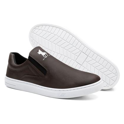 Imagem de Kit 2 Pares Tênis Slip On Casual Hfast Shoes com Elástico e Sola Reta Costurada