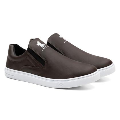 Imagem de Kit 2 Pares Tênis Slip On Hfast Shoes com Elástico e Sola Borracha Costurada