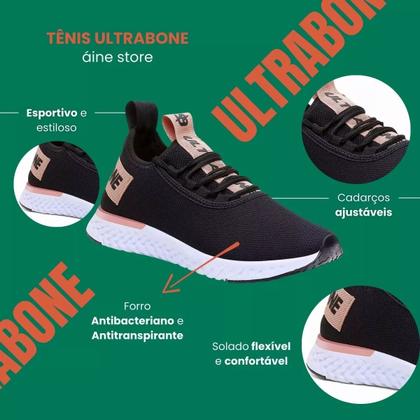 Imagem de Kit 2 Pares Tenis Ultrabone Casual Tendência Academia Escola