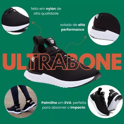 Imagem de Kit 2 Pares Tenis Ultrabone Casual Tendência Academia Escola