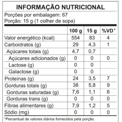Imagem de Kit 2 pasta amendoim chocolate com avela integral pote 1kg power one - sem açucar sem gluten vegano