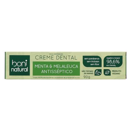 Imagem de Kit 2 Pasta de Dente Natural Vegana Boni Menta e Melaleuca