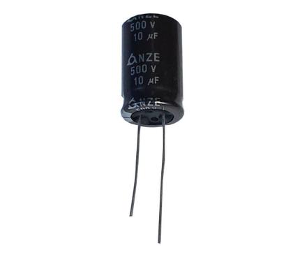 Imagem de Kit 2 pçs - capacitor eletrolitico 10x500v - 10 uf x 500v