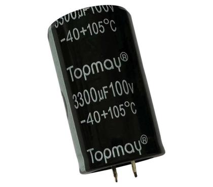 Imagem de Kit 2 pçs capacitor eletrolitico 3300x100v - 3300uf x 100v