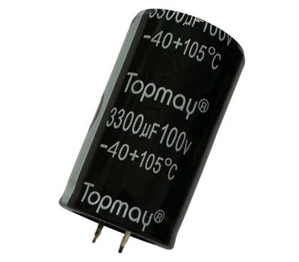 Imagem de Kit 2 pçs capacitor eletrolitico 3300x100v - 3300uf x 100v