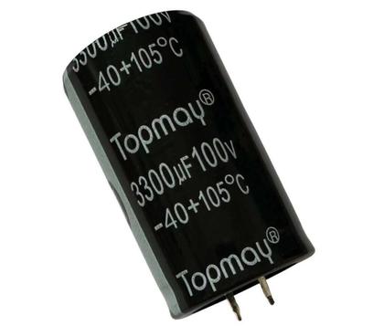 Imagem de Kit 2 pçs capacitor eletrolitico 3300x100v - 3300uf x 100v