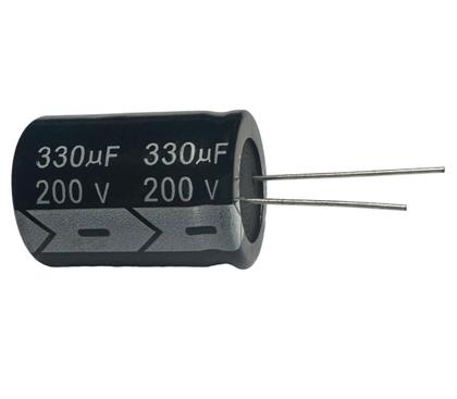 Imagem de Kit 2 pçs - capacitor eletrolitico 330x200v - 330 uf x 200 v