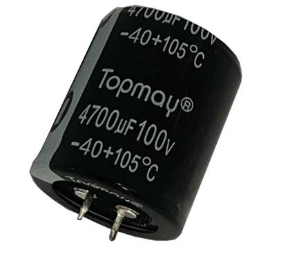 Imagem de Kit 2 pçs - capacitor eletrolitico 4700x100v - 4700uf x 100v