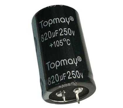 Imagem de Kit 2 pçs - capacitor eletrolitico 820x250v - 820uf x 250v