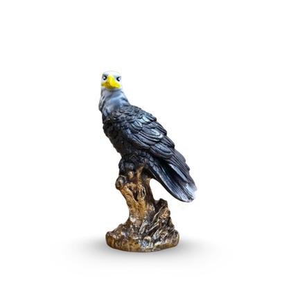 Imagem de Kit 2 Pçs Gavião 22 Cm Repelente Pombo Envernizado Telhado Jardim AVB DECOR