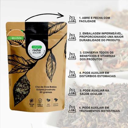 Imagem de Kit 2 Pct Chá De Erva Botão - Eclipta Prostrata - 50G Cada