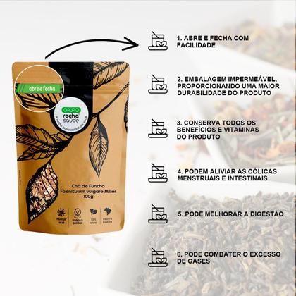 Imagem de Kit 2 Pct Chá De Funcho - Foeniculum Vulgare Miller - 100G
