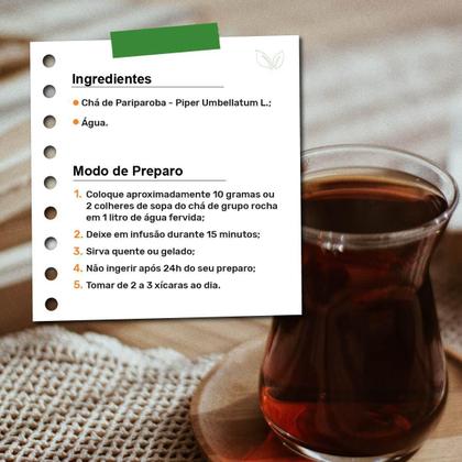 Imagem de Kit 2 Pct Chá De Pariparoba - Piper Umbellatum L. - 100G