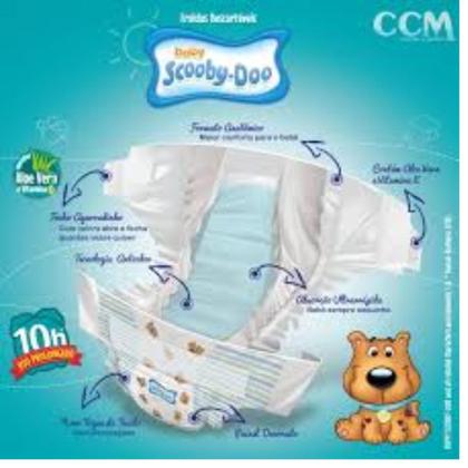 Imagem de Kit 2 PCT Fralda Descartável Scooby Doo Mega