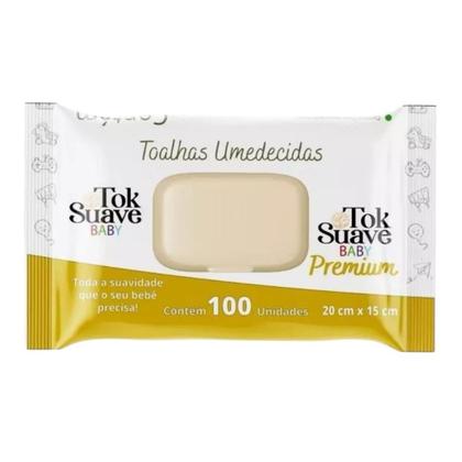 Imagem de KIT 2 PCTS Toalhas Umedecidas TOK SUAVE BABY PREMIUM 100un cada