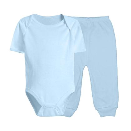 Imagem de Kit 2 Peças Body Manga Curta e Mijão Roupas de Bebê Menino e Menina