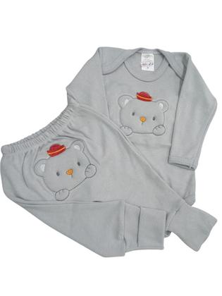 Imagem de Kit 2 Peças, Body + Mijão Bordado 100% Algodão Para Bebê, Menino e Menina