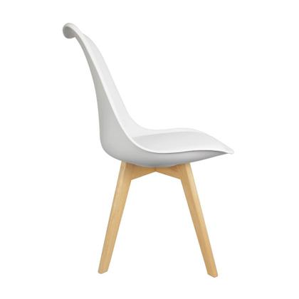 Imagem de KIT 2 Peças Cadeira Eames Leda Branca Luxo Casa Escritório Combo
