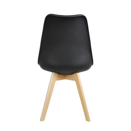 Imagem de KIT 2 Peças Cadeira Eames Leda Preta Luxo Casa Escritório Combo