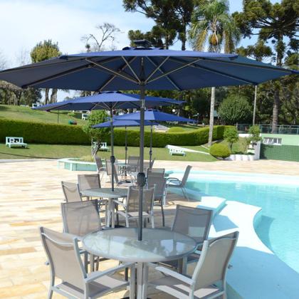 Imagem de Kit 2 Peças Cadeira Outdoor Angra Amêndoa Tela Bege - Rivatti