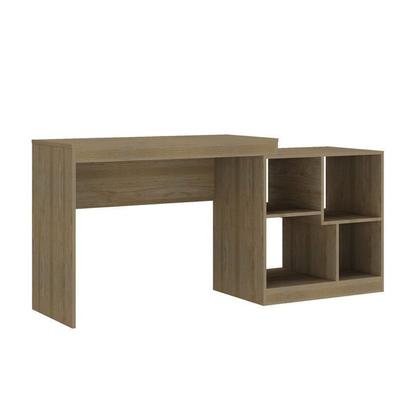 Imagem de Kit 2 Peças com Escrivaninha e Estante para Livros Manila Espresso Móveis