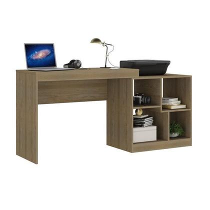 Imagem de Kit 2 Peças com Escrivaninha e Estante para Livros Manila Espresso Móveis