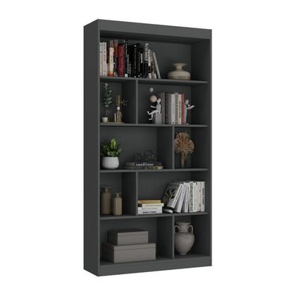 Imagem de Kit 2 Peças com Escrivaninha e Estante para Livros Manila Espresso Móveis