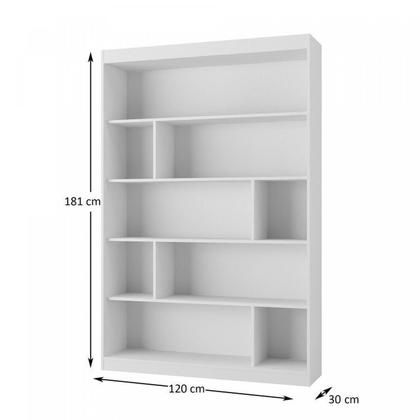 Imagem de Kit 2 Peças com Escrivaninha e Estante para Livros Marsala Espresso Móveis