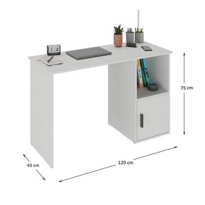 Imagem de Kit 2 Peças com Escrivaninha e Estante para Livros Marsala Espresso Móveis