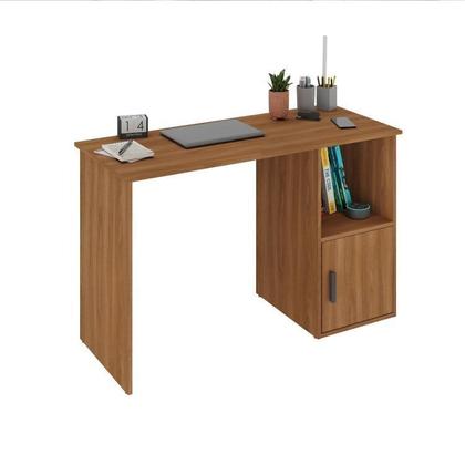 Imagem de Kit 2 Peças com Escrivaninha e Estante para Livros Marsala Espresso Móveis