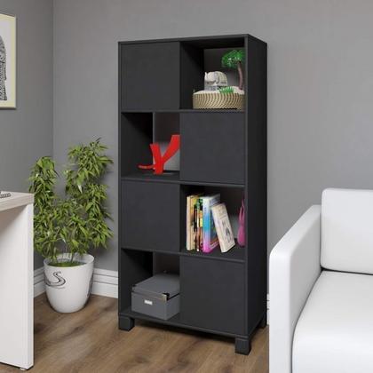 Imagem de Kit 2 Peças com Escrivaninha em L 8 Nichos e Estante Livreiro