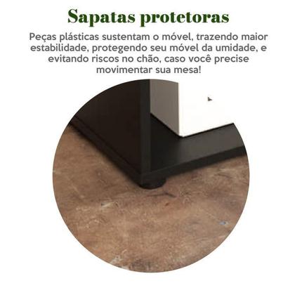 Imagem de Kit 2 Peças com Escrivaninha em L 8 Nichos e Estante Livreiro