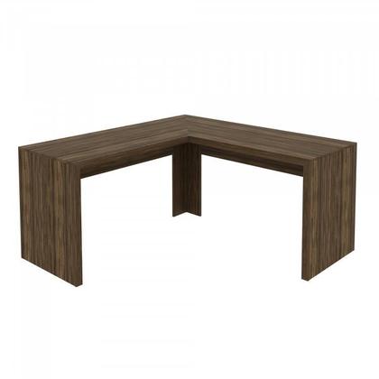 Imagem de Kit 2 Peças com Escrivaninha em L Angular com Cadeira de Escritório Diretor Tela Mesh