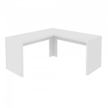 Imagem de Kit 2 Peças com Escrivaninha em L Angular com Cadeira de Escritório Diretor Tela Mesh