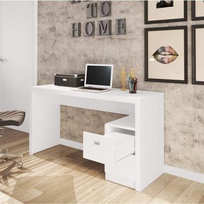 Imagem de Kit 2 Peças com Escrivaninha ME4130 e Cadeira para Escritório Tela Mesh