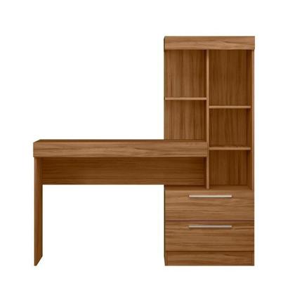 Imagem de Kit 2 Peças com Mesa Escrivaninha e Armário 4 Portas com Nicho