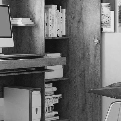 Imagem de Kit 2 Peças com Mesa para Computador Escrivaninha e Armário Multiuso 2 Portas Natal