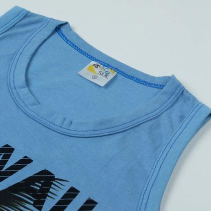 Imagem de Kit 2 Peças de Roupas Infantil e Juvenil Menino 1 Regata + 1 Bermuda