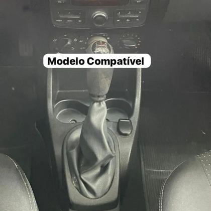Imagem de Kit 2 Peças Forro Coifa E Capa Couro Console Câmbio Manual Sandero Vibe 2008 Á 2014
