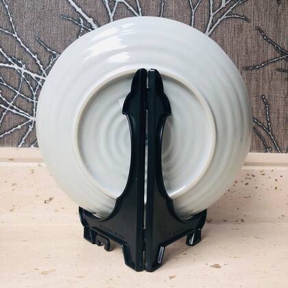 Imagem de Kit 2 Peças Suporte Para Pratos e Azulejos Preto 17,5cm