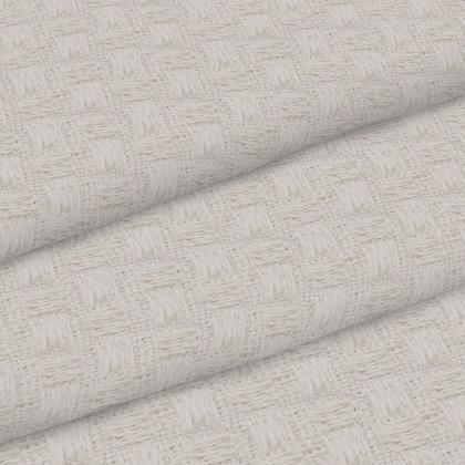 Imagem de Kit 2 Peças Tapete Passadeira e Capacho Antiderrapante 1.30m X 45cm Decoração Cozinha Tear Artesanal Algodão Rústico Cru Off-White